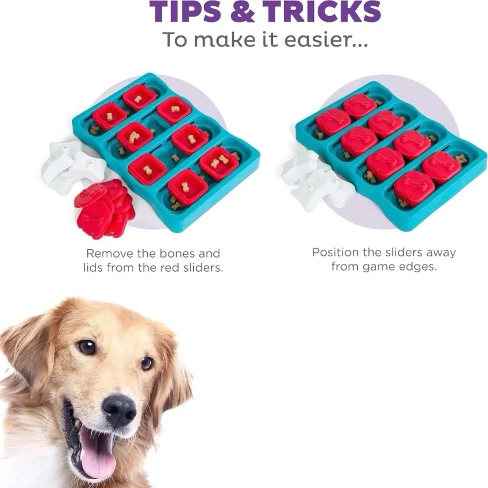 Outward Hound Dog Brick Dog Treat Puzzle Maze Game Level 2 by Nina Ottosson NIB